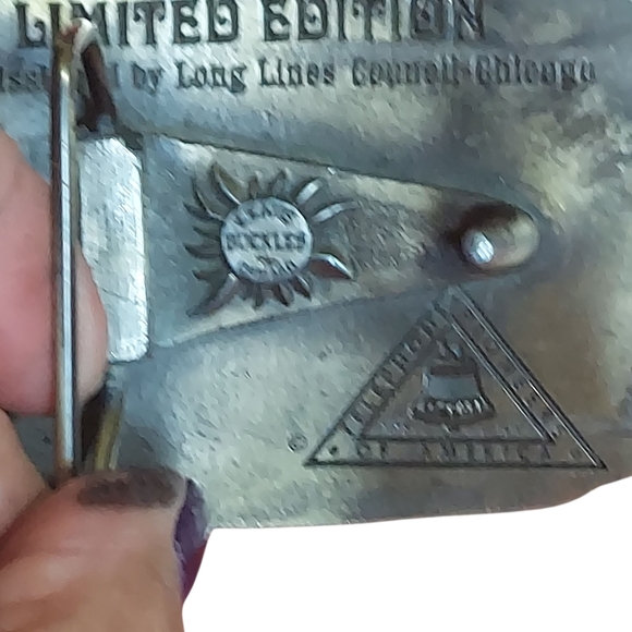 Vintage Belt Buckle Commemorating 100 Years 1876-1976 Telephone Industry - Picture 3 of 10